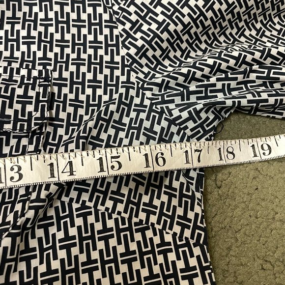 Tommy Hilfiger Black & White TH Logo Shirt Dress - Picture 10 of 15